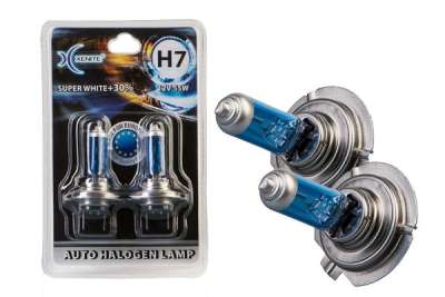 Лампы галоген Xenite H7 12V Super white (блистер 2 шт) +30% 4000K 12V/55W PGJ19-2