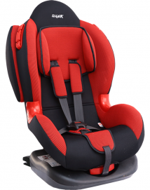 Детское автомобильное кресло SIGER "Кокон ISOFIX" красный, 1-7 лет, 9-25 кг, группа 1/2