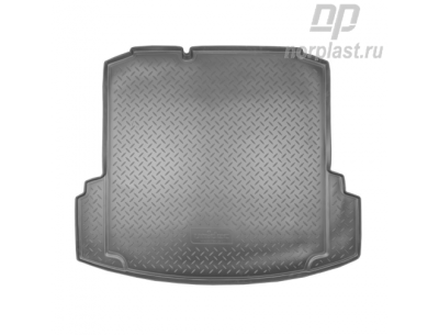 Коврик багажника (полиуретан) Volkswagen Jetta SD (2011-) (c "ушами")