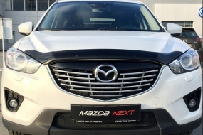 Дефлектор капота Mazda (Мазда) CX-5 (2012-2017) (темный)