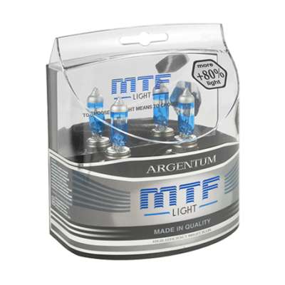 MTF Набор ламп H11 12v 55w Argentum +80% 4000K