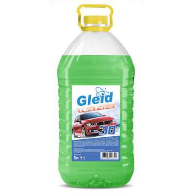 GLEID Nano Formula Незамерзающая стеклоомывающая жидкость -30гр,5л зимн (зеленый цвет,желтая крышка)