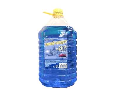Зимний Стандарт Незамерзающая стеклоомывающая жидкость -30град, 5л зимняя (светло-голубой цвет)