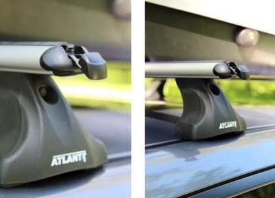 Багажник Атлант на крышу с типов опоры E с аэродинамической дугой
