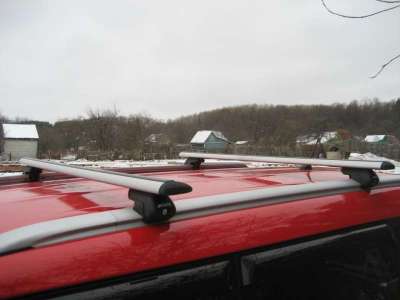 Багажник Атлант на интегрированные рейлинги с алюминиевыми крыловидными поперечинам 1260 мм