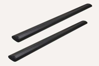 6030 Алюминиевая дуга Black, черный крыловидный профиль (текстура шагрень), L=1100, комплект 2 шт.