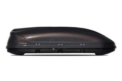 Бокс "Turino 1 Lux" Черный Глянц ДВУСТОРОННЕЕ открывание багажник на крышу Аэродин, 180х83х45см