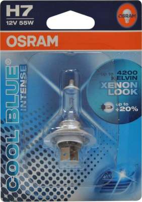 Лампа H7 12V Cool Blue Intense (+20%) - 64210CBI-01B (Одиночный блистер) Osram