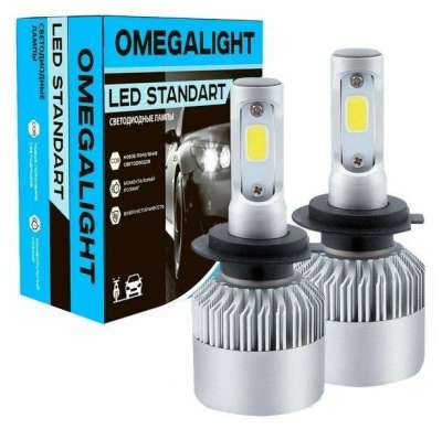 Лампа LED Omegalight Standart LED H7 2400lm (1шт) 12V 17W 6000K