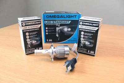 Лампа LED Omegalight Standart LED H3 2400lm (1шт) 12V 17W 6000K