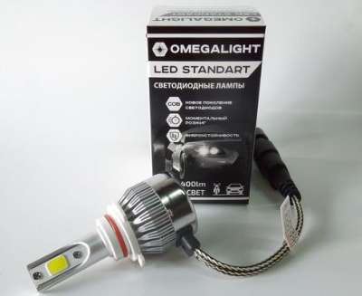 Лампа LED Omegalight Standart 3000 LED HB3 2400lm (1шт) 9005 3000K